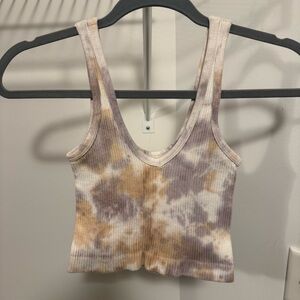 Urban Outfitters Tie-Dye Ribbed Tank Top